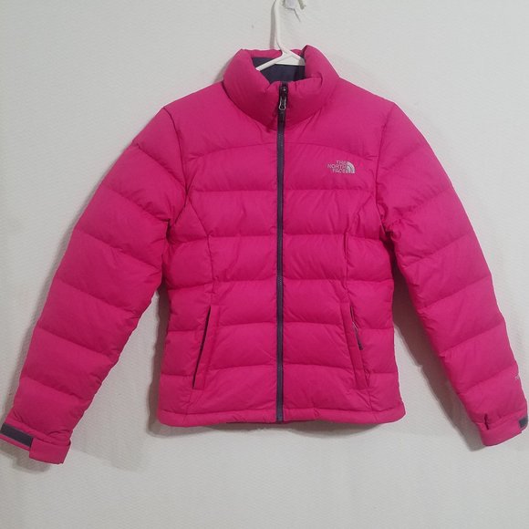 HOT North Face Womens XS Pink Nuptse Puffer Jacket 700 Down